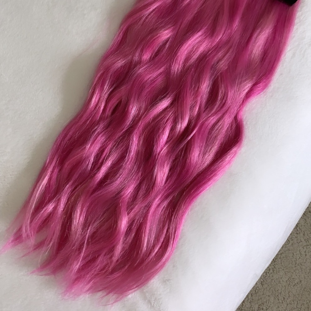 Pink Bellami Hair Extensions